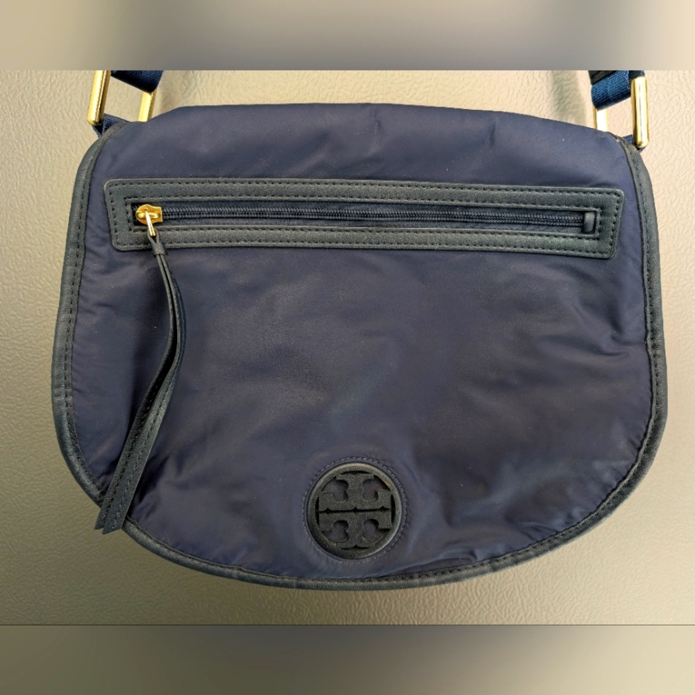 Tory Burch Navy Crossbody Messenger Bag